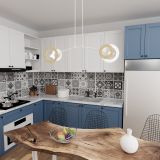mini: Lampa wisząca SKIVA nowoczesna biała E27 15W LED (2)