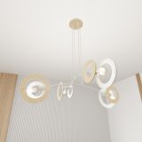 mini: Lampa wisząca SKIVA nowoczesna biała E27 15W LED (4)