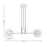 mini: Lampa wisząca XOTIC nowoczesna czarna E27 15W LED (5)