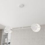 mini: Lampa wisząca XOTIC nowoczesna biała E27 15W LED (3)