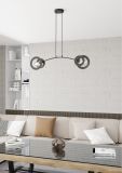 mini: Lampa wisząca EUFORIA nowoczesna czarna E27 15W LED (2)