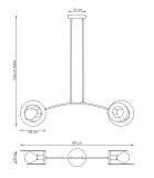 mini: Lampa wisząca EUFORIA nowoczesna biała E27 15W LED (5)