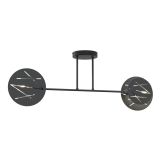 mini: Lampa sufitowa FRICK nowoczesna czarna E27 15W LED (1)
