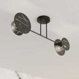 mini: Lampa sufitowa FRICK nowoczesna czarna E27 15W LED (2)