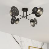 mini: Lampa sufitowa FRICK nowoczesna czarna E27 15W LED (2)