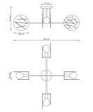 mini: Lampa sufitowa FRICK nowoczesna czarna E27 15W LED (4)