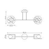 mini: Lampa sufitowa FRICK nowoczesna biała E27 15W LED (4)