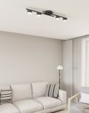 mini: Lampa sufitowa FRAGMENT 4 nowoczesna czarna GX53 10W LED (2)