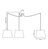 mini: Lampa wisząca ASCOT nowoczesna czarna E27 15W LED (3)