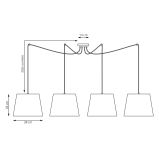 mini: Lampa wisząca ASCOT nowoczesna czarna E27 15W LED (3)