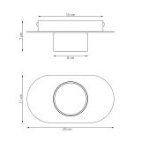 mini: Lampa sufitowa DIAZ nowoczesna czarna GX53 10W LED (2)