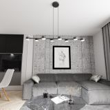 mini: Lampa wisząca MEGARA nowoczesna czarna GX53 10W LED (5)