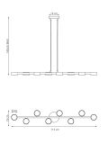 mini: Lampa wisząca MEGARA nowoczesna czarna GX53 10W LED (7)