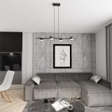 mini: Lampa wisząca SORA nowoczesna czarna GX53 10W LED (5)