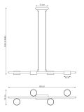 mini: Lampa wisząca SORA nowoczesna czarna GX53 10W LED (6)