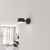mini: Kinkiet SORA nowoczesny czarny GX53 10W LED (3)
