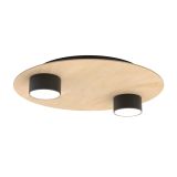 Lampa sufitowa PIXO nowoczesna czarna GX53 10W LED