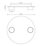 Lampa sufitowa PIXO nowoczesna czarna GX53 10W LED