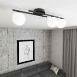 mini: Lampa sufitowa KAIRO nowoczesna czarna E14 10W LED (4)