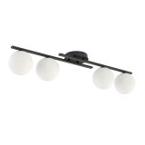 mini: Lampa sufitowa KAIRO nowoczesna czarna E14 10W LED (1)