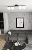 mini: Lampa sufitowa KAIRO nowoczesna czarna E14 10W LED (3)