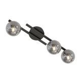 mini: Lampa sufitowa KAIRO nowoczesna czarna E14 10W LED (2)
