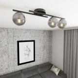 mini: Lampa sufitowa KAIRO nowoczesna czarna E14 10W LED (4)