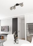 mini: Lampa sufitowa KAIRO nowoczesna czarna E14 10W LED (5)