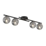 mini: Lampa sufitowa KAIRO nowoczesna czarna E14 10W LED (1)