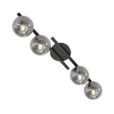 mini: Lampa sufitowa KAIRO nowoczesna czarna E14 10W LED (2)