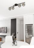 mini: Lampa sufitowa KAIRO nowoczesna czarna E14 10W LED (5)