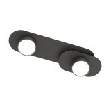 Lampa sufitowa STILO nowoczesna czarna GX53 10W LED