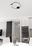 mini: Lampa sufitowa LUCIO nowoczesna czarna GX53 10W LED (5)
