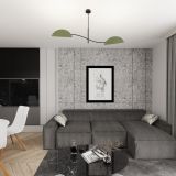 Lampa sufitowa LOTUS nowoczesna czarna E14 10W LED