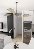 Lampa sufitowa LOTUS nowoczesna czarna E14 10W LED