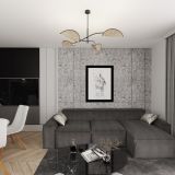 Lampa sufitowa LOTUS nowoczesna czarna E14 10W LED