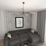 Lampa sufitowa LOTUS nowoczesna czarna E14 10W LED