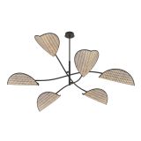 mini: Lampa sufitowa LOTUS nowoczesna czarna E14 10W LED (2)