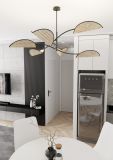 mini: Lampa sufitowa LOTUS nowoczesna czarna E14 10W LED (3)