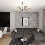 mini: Lampa sufitowa LOTUS nowoczesna czarna E14 10W LED (5)