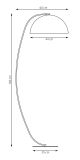 mini: Lampa podłogowa ARCOS nowoczesna czarna GX53 10W LED (7)