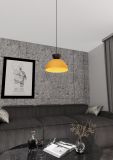 mini: Lampa wisząca LUNARO nowoczesna czarna / pomarańczowa GX53 10W LED (4)