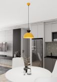 mini: Lampa wisząca LUNARO nowoczesna czarna / pomarańczowa GX53 10W LED (5)