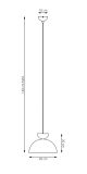 mini: Lampa wisząca LUNARO nowoczesna czarna / pomarańczowa GX53 10W LED (7)