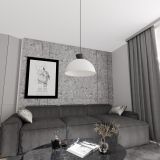mini: Lampa wisząca LUNARO nowoczesna biała / czarna GX53 10W LED (4)