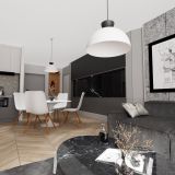 mini: Lampa wisząca LUNARO nowoczesna biała / czarna GX53 10W LED (6)