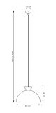 mini: Lampa wisząca LUNARO nowoczesna biała / czarna GX53 10W LED (7)