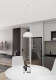 mini: Lampa wisząca LUNARO nowoczesna biała / czarna GX53 10W LED (5)