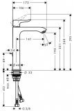 Bateria Umywalkowa Metris E2 31183000 Hansgrohe