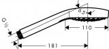 Słuchawka Prysznicowa Croma Select E Vario 3jet 26812400 Hansgrohe